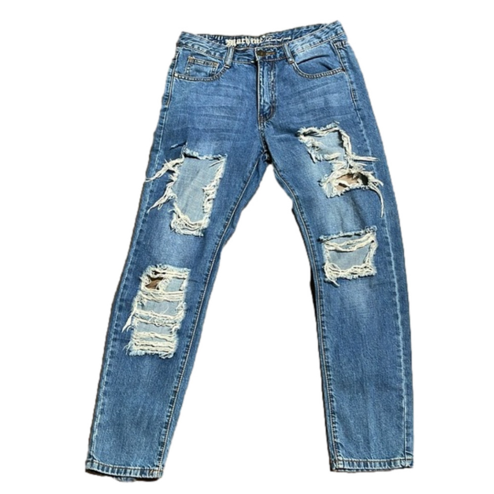Machine Pour Neuf Mode Distressed Jean Size 28